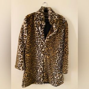 Leopard Print Acrylic Jacket